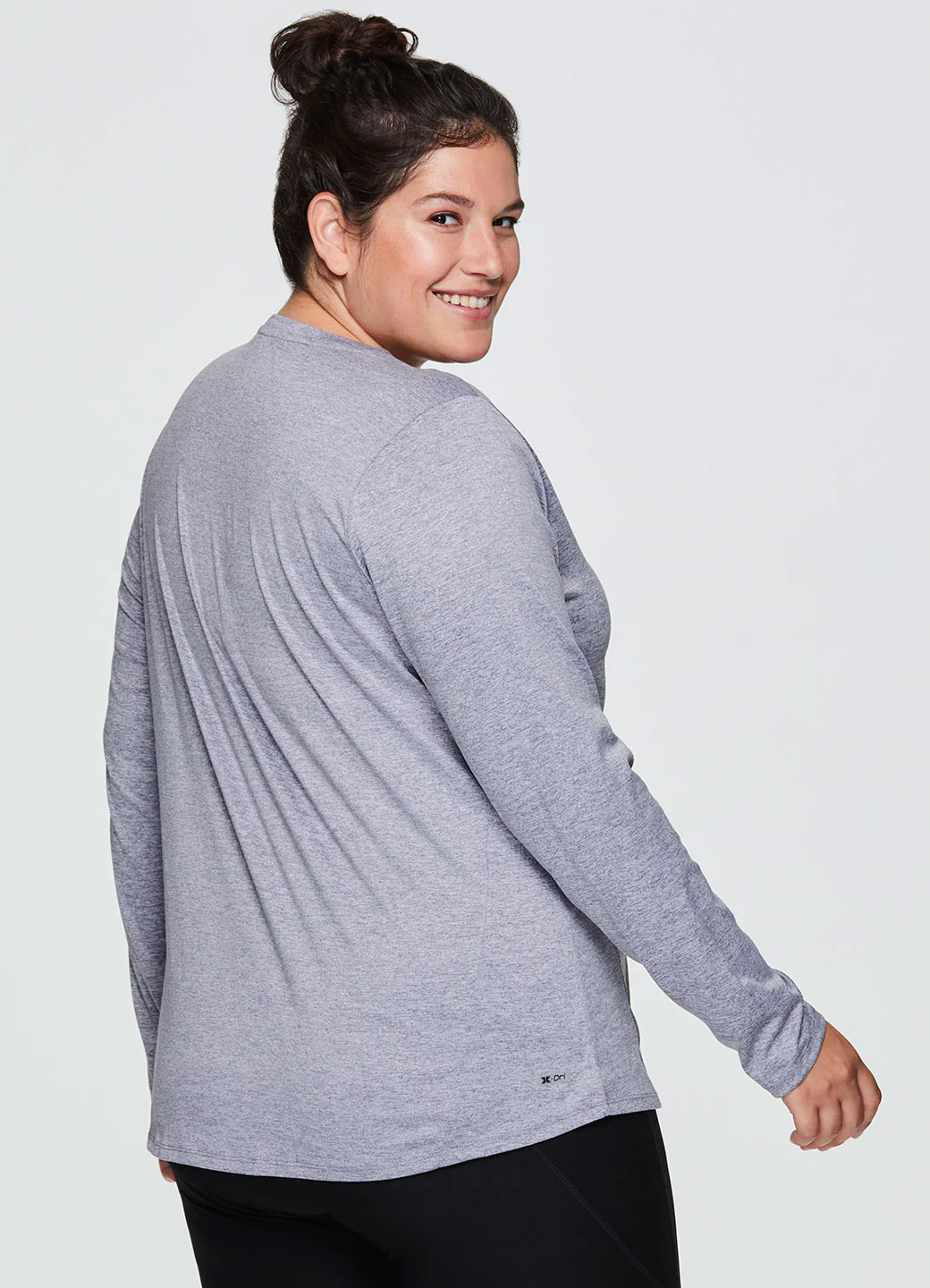 Plus Stratus Long Sleeve V-Neck Workout Tee - Image 8
