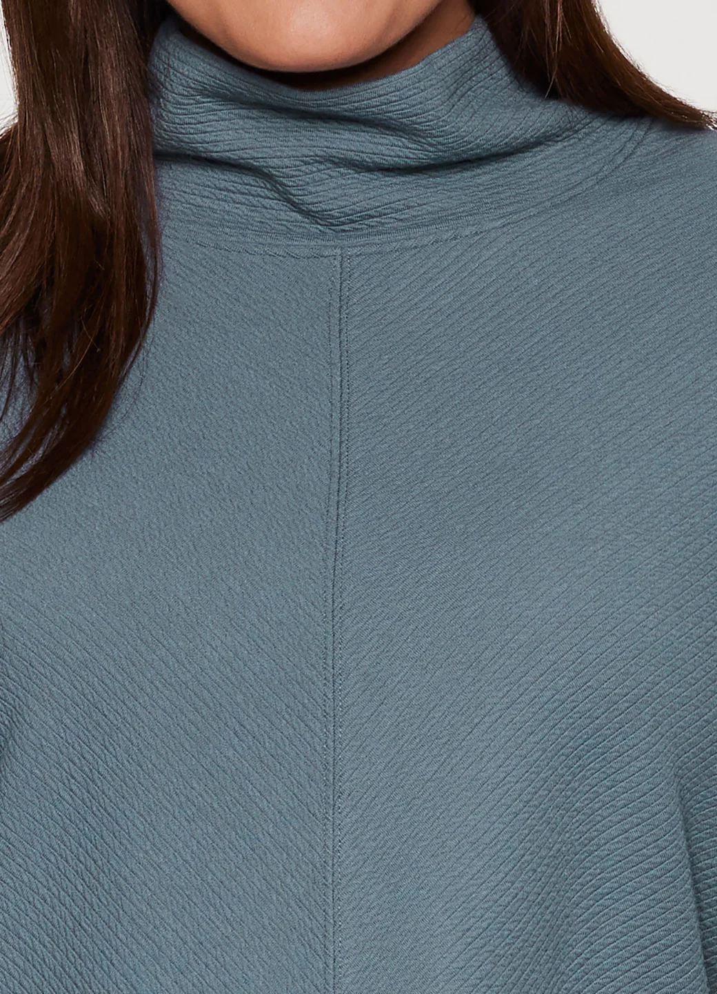 Plus Studio Jacquard Mock Neck Pullover - Image 10