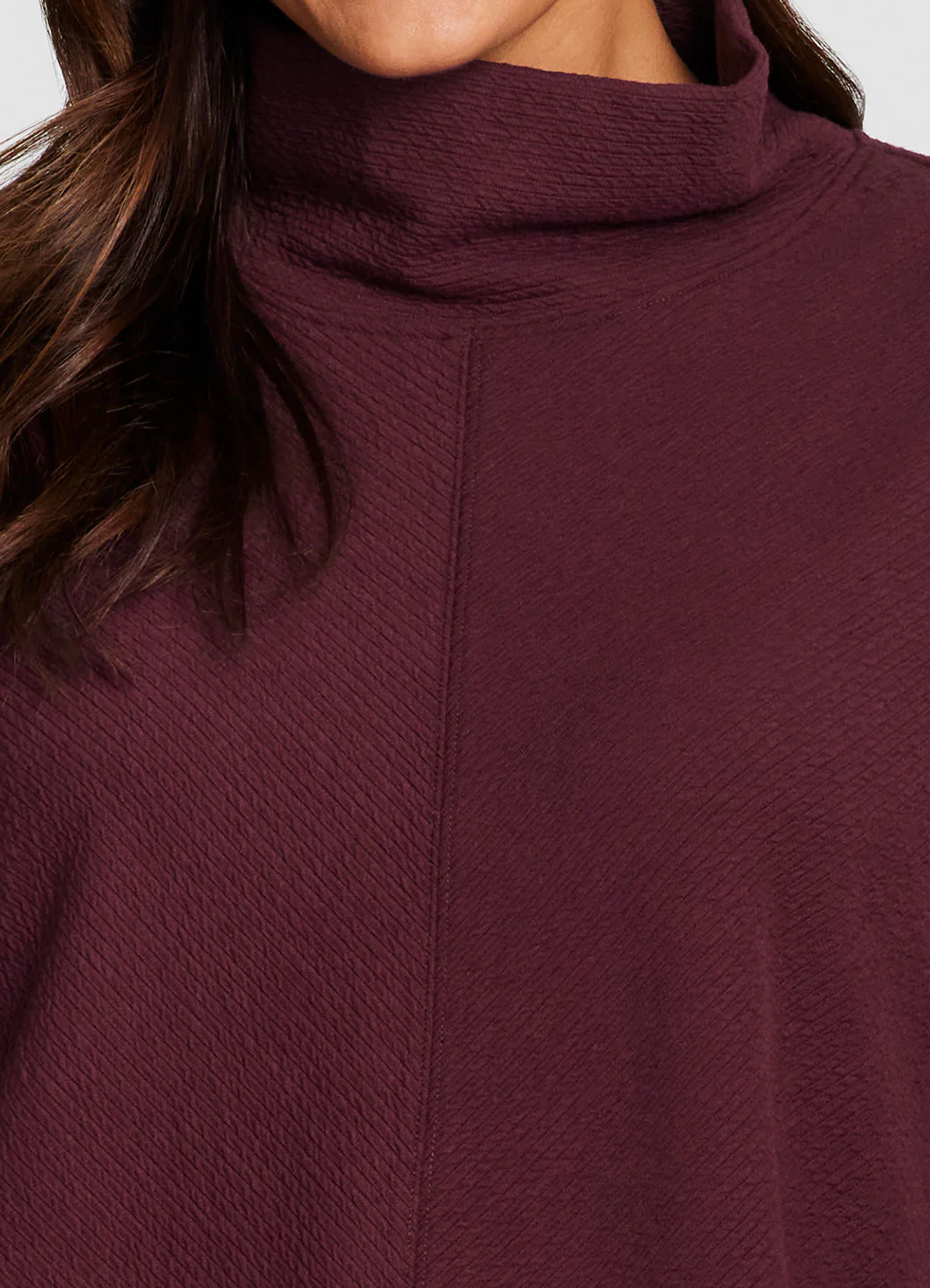 Plus Studio Jacquard Mock Neck Pullover - Image 15