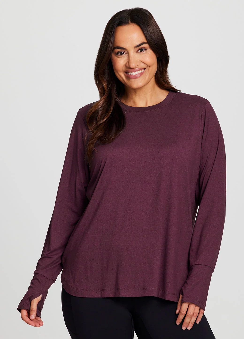 Plus Studio Practice Long Sleeve Tunic Tee - Image 16