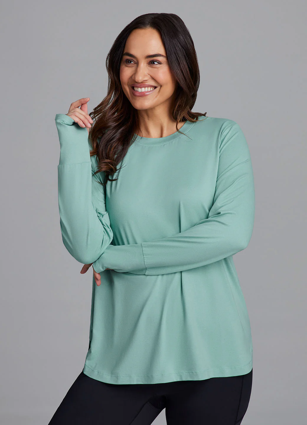 Plus Studio Practice Long Sleeve Tunic Tee - Image 30