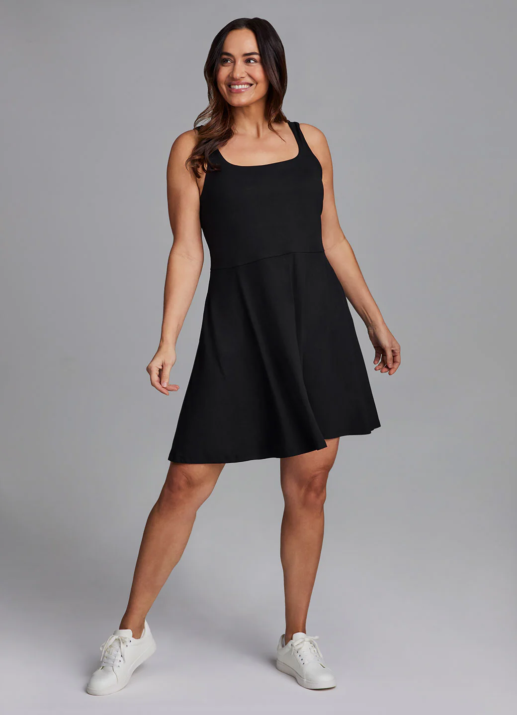 Plus Traveler Fit And Flare Dress
