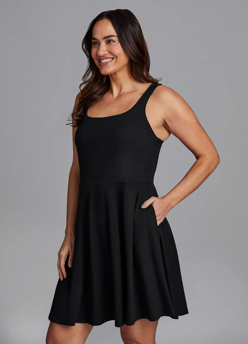 Plus Traveler Fit And Flare Dress - Image 2