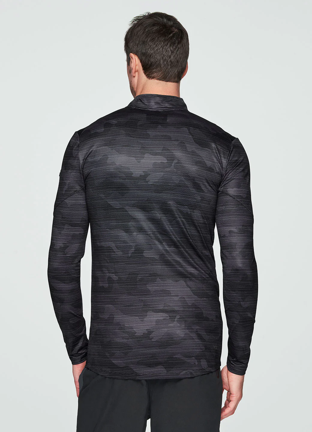 Prime Camo Compression 1/4 Zip Base Layer Tee - Image 3
