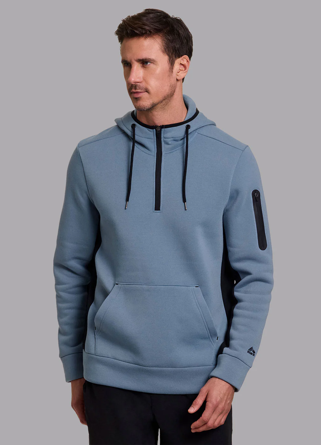 Prime Contrast Quarter Zip Fleece Sweatshirt - Image 29