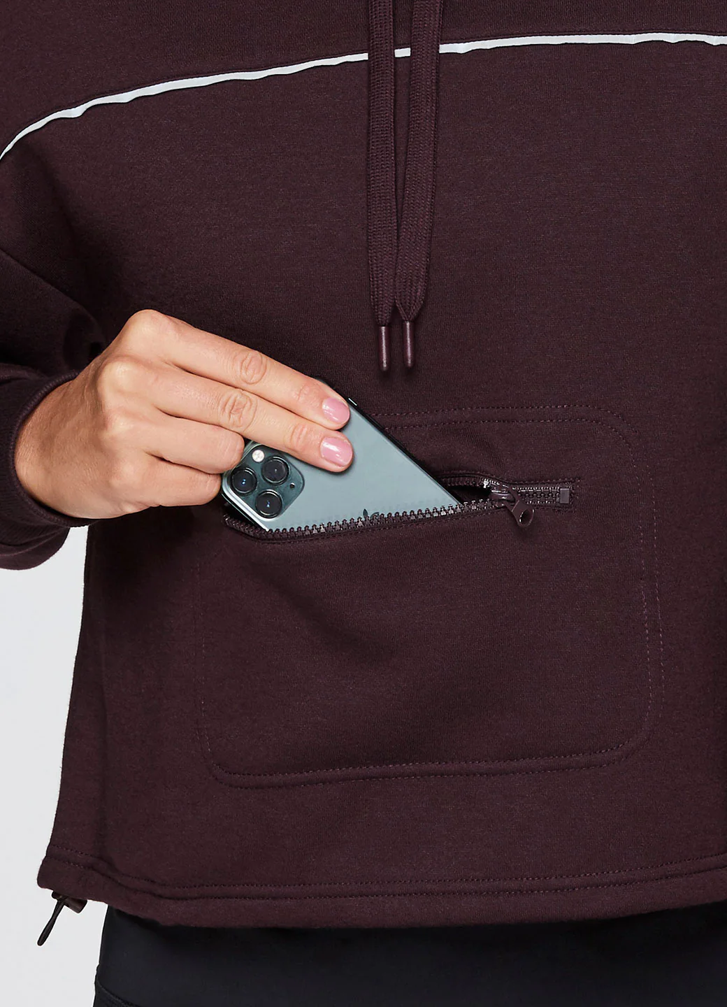 Prime Cropped Fleece Hoodie - Image 15