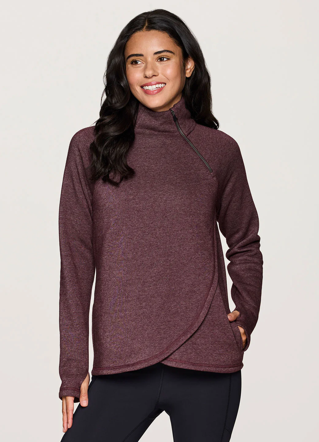 Prime Ready To Roll Fleece Zip Mock Neck Pullover - Image 11