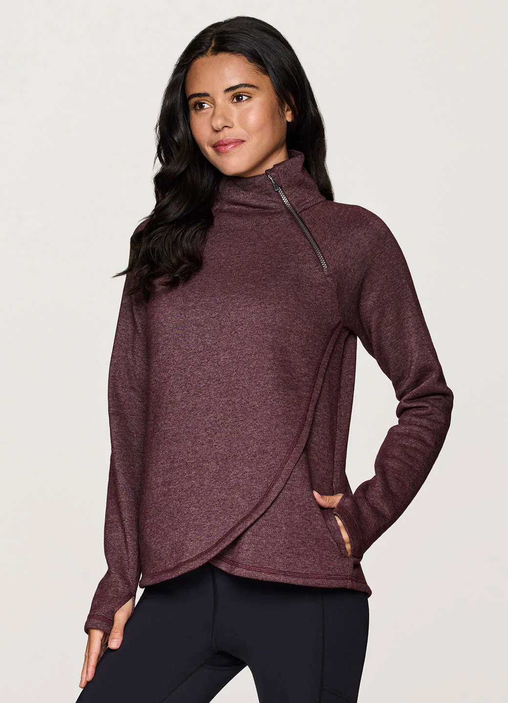 Prime Ready To Roll Fleece Zip Mock Neck Pullover - Image 13