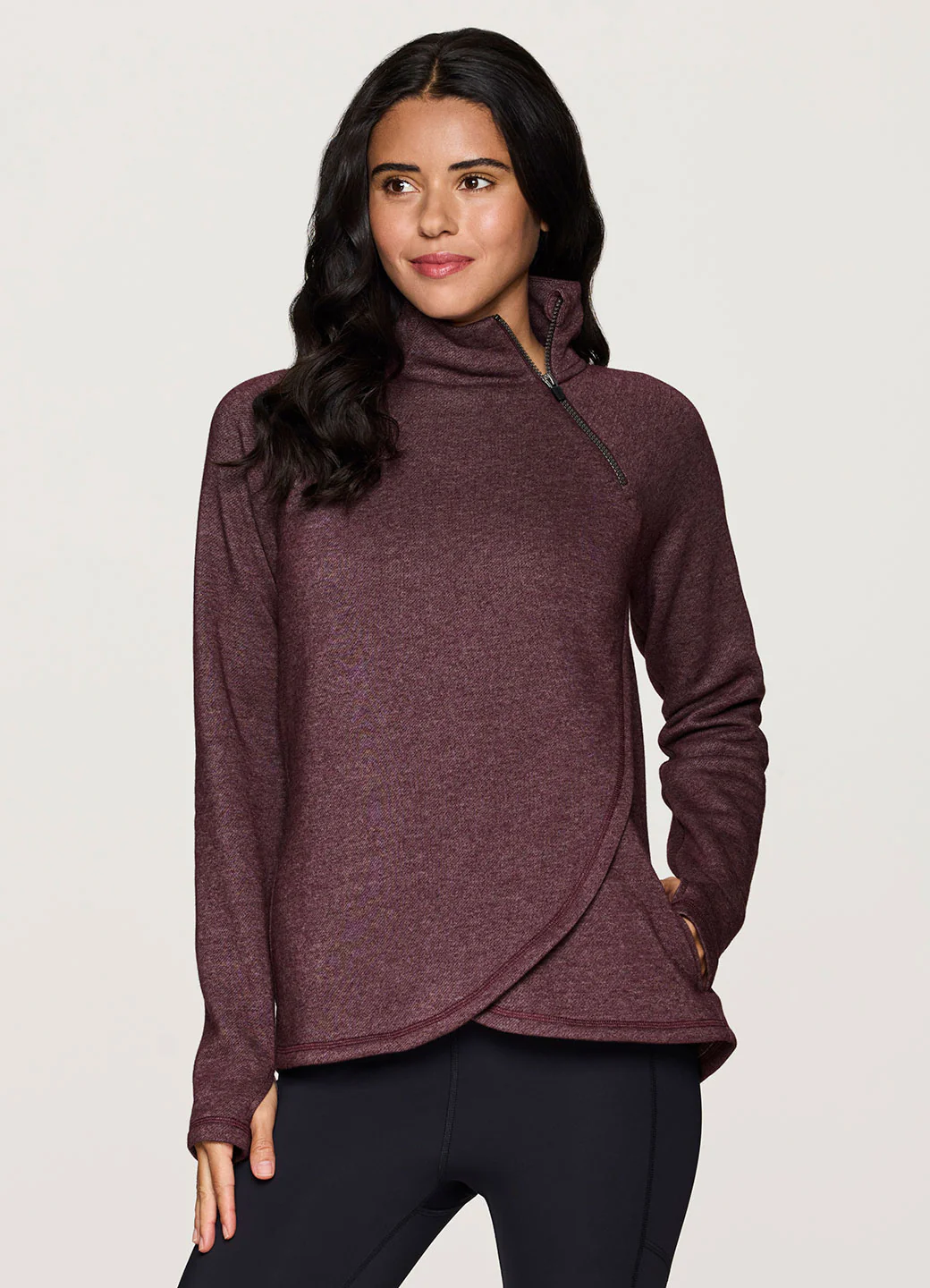 Prime Ready To Roll Fleece Zip Mock Neck Pullover - Image 14