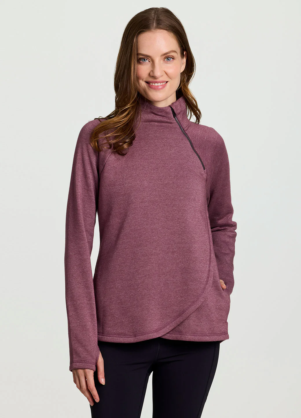 Prime Ready To Roll Fleece Zip Mock Neck Pullover - Image 21