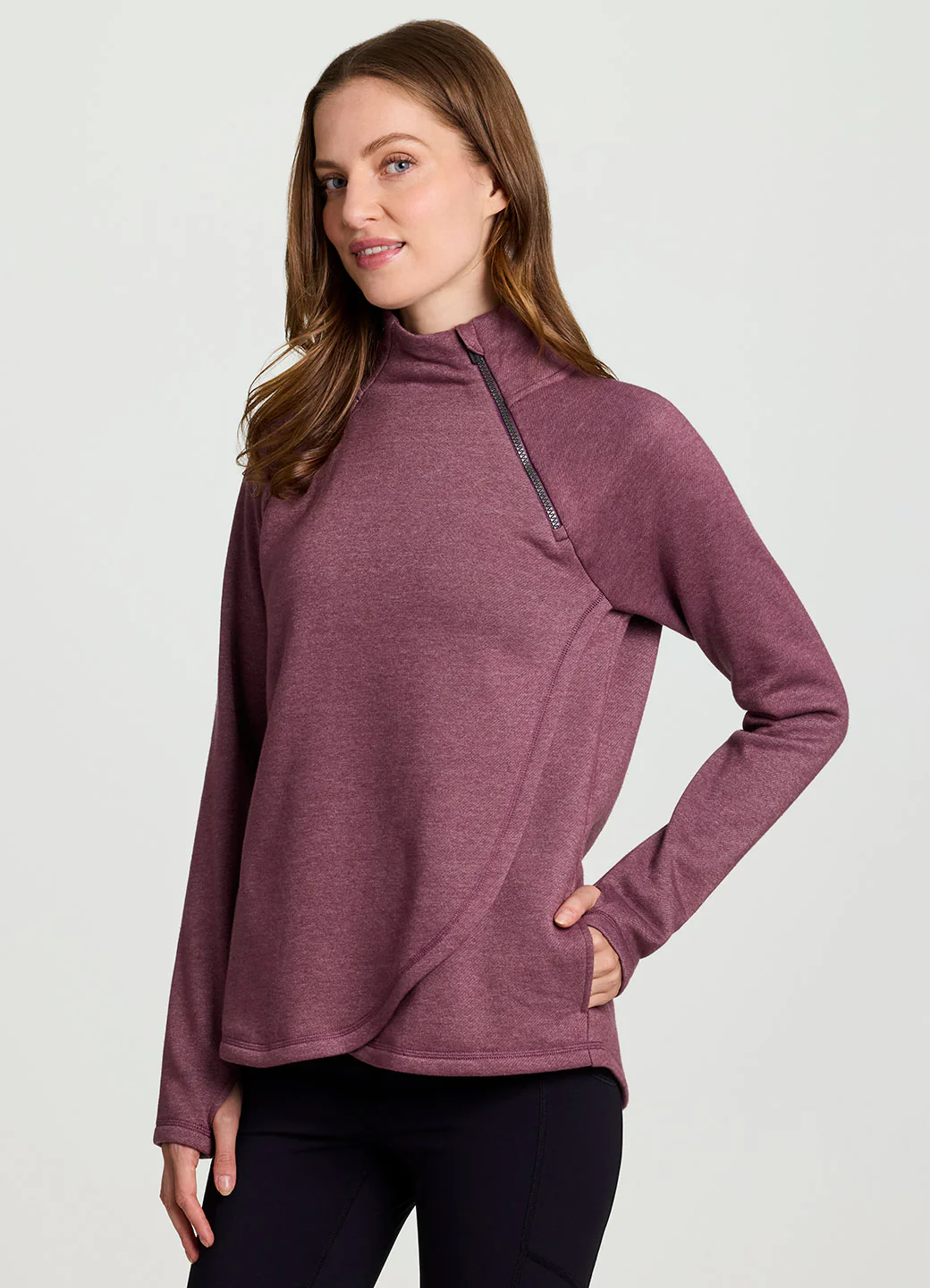 Prime Ready To Roll Fleece Zip Mock Neck Pullover - Image 23
