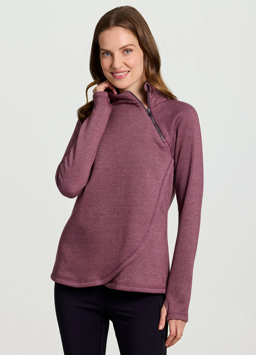 Prime Ready To Roll Fleece Zip Mock Neck Pullover - Image 24