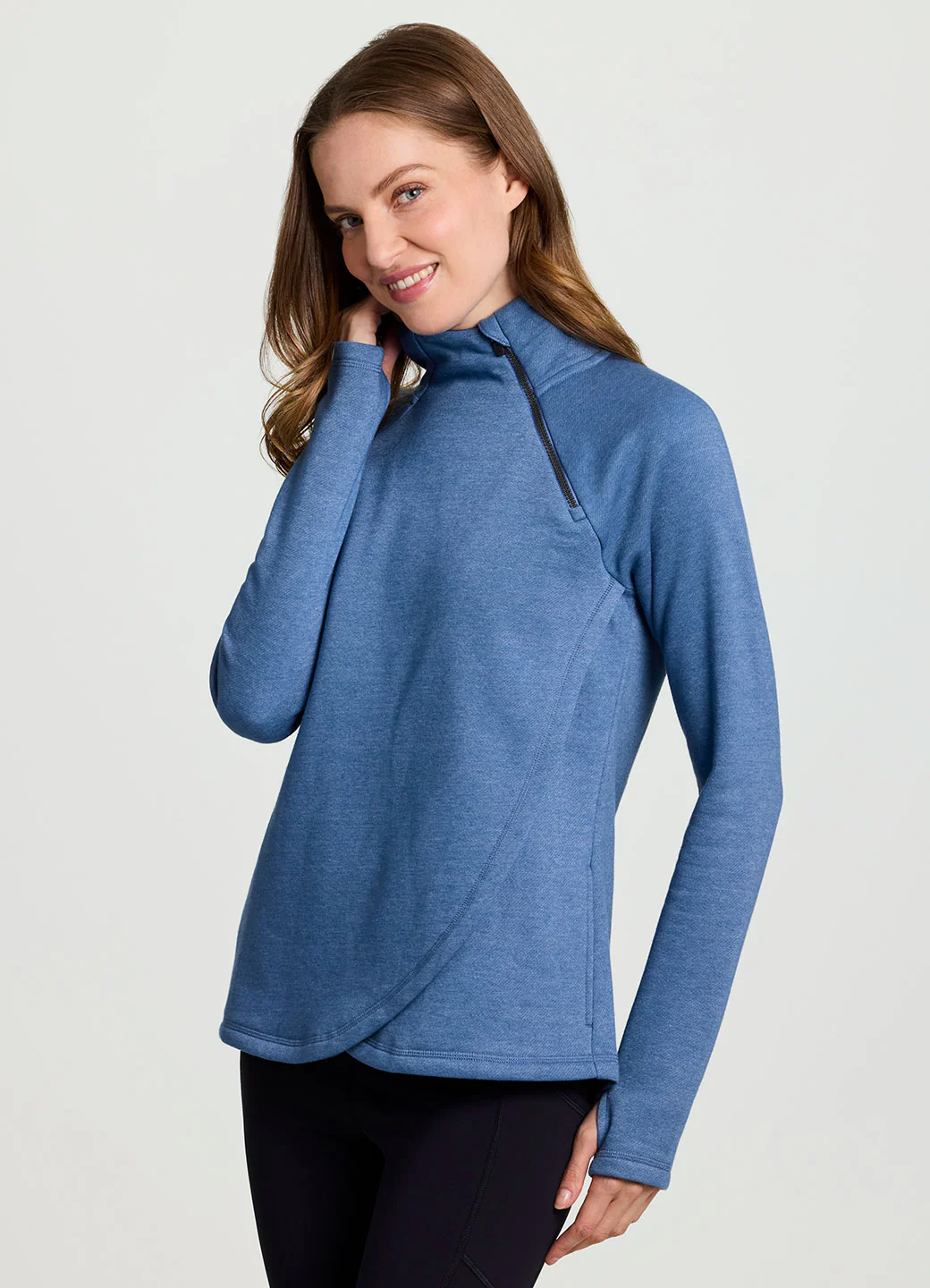 Prime Ready To Roll Fleece Zip Mock Neck Pullover - Image 28