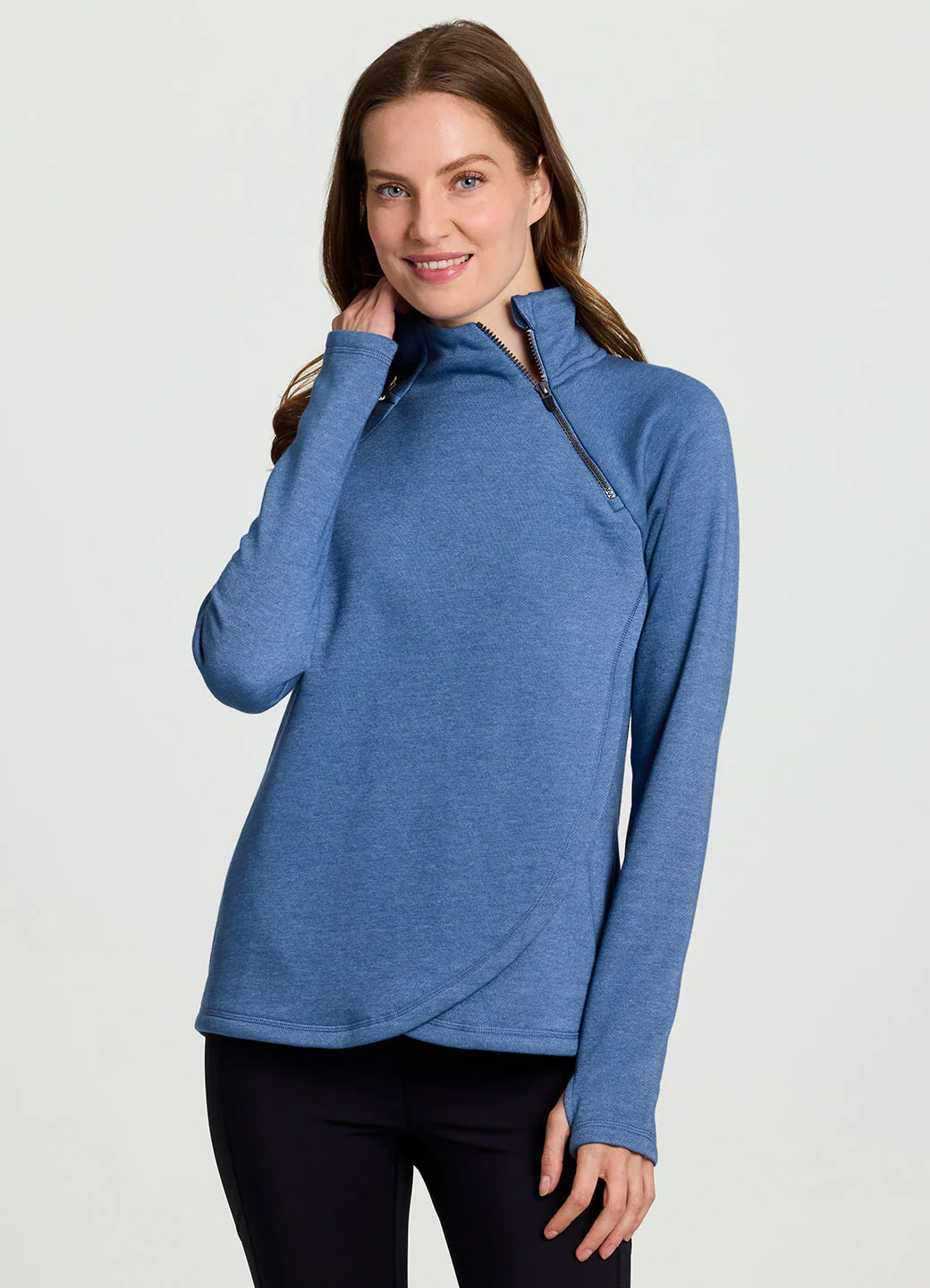 Prime Ready To Roll Fleece Zip Mock Neck Pullover - Image 29