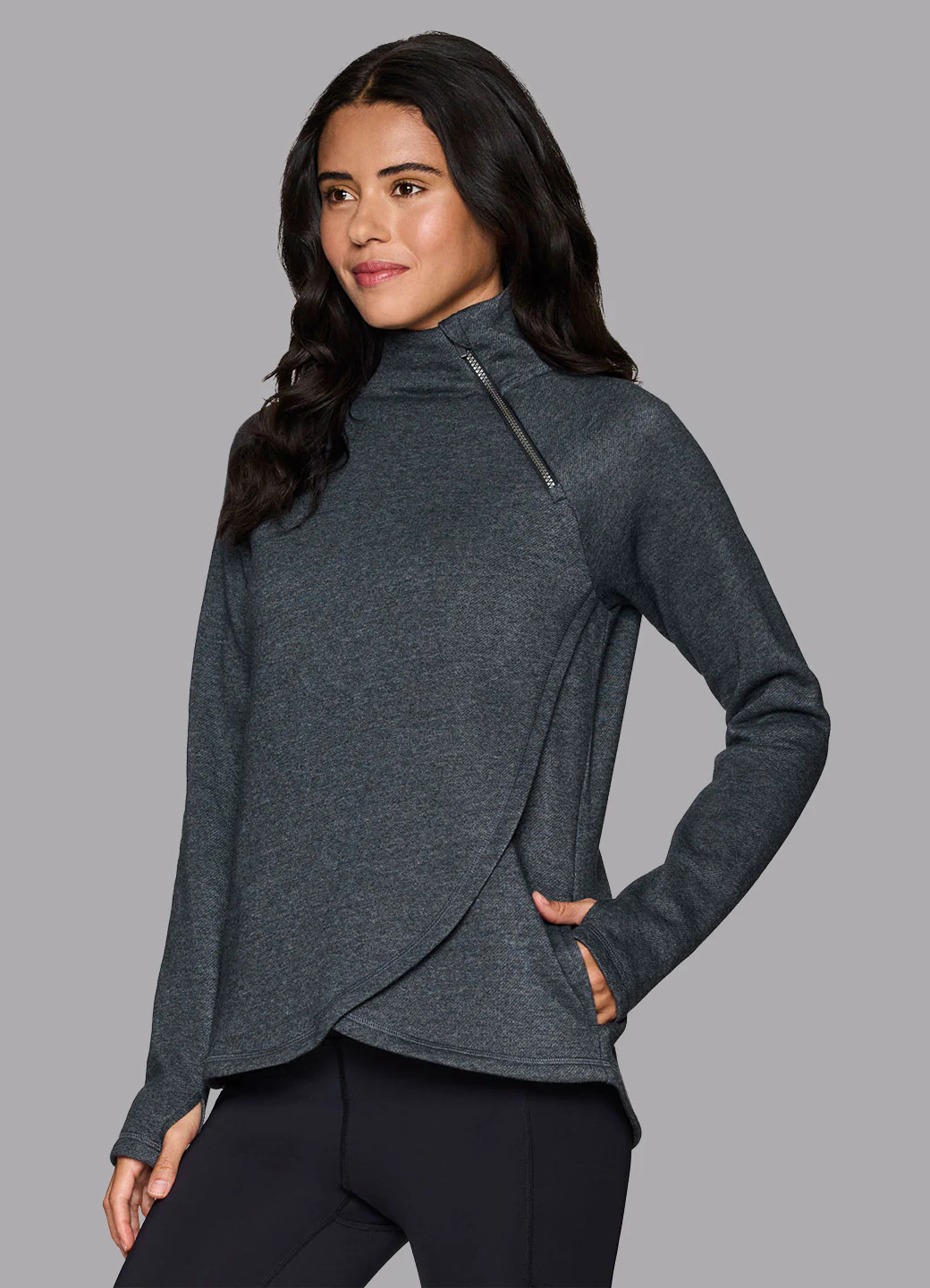 Prime Ready To Roll Fleece Zip Mock Neck Pullover - Image 33