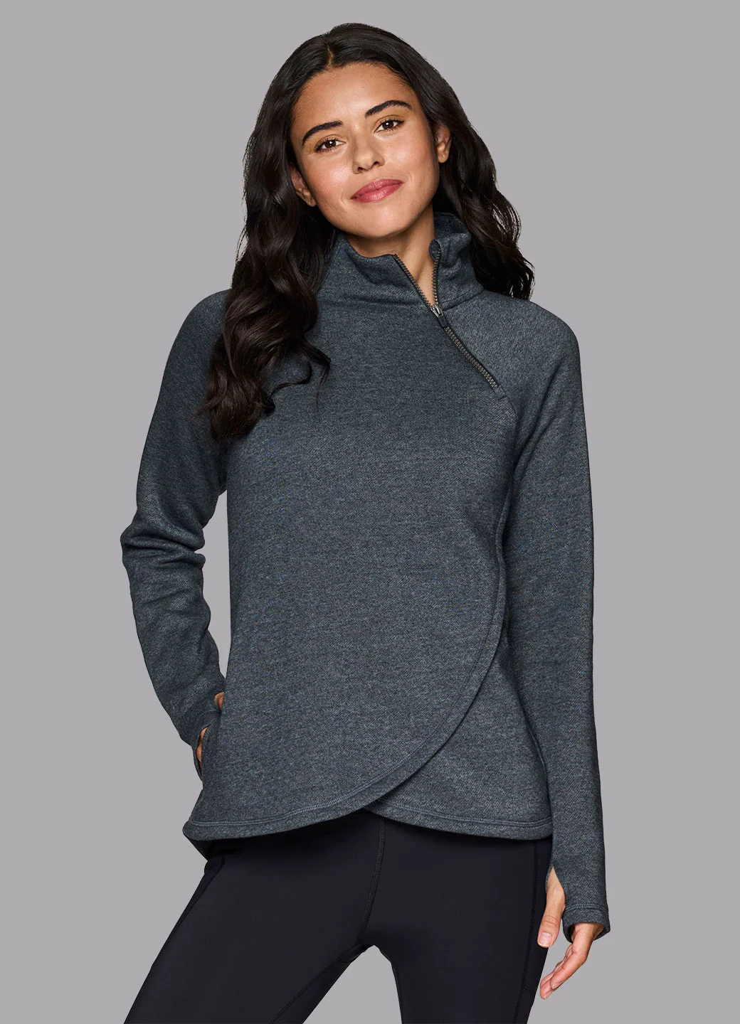 Prime Ready To Roll Fleece Zip Mock Neck Pullover - Image 34
