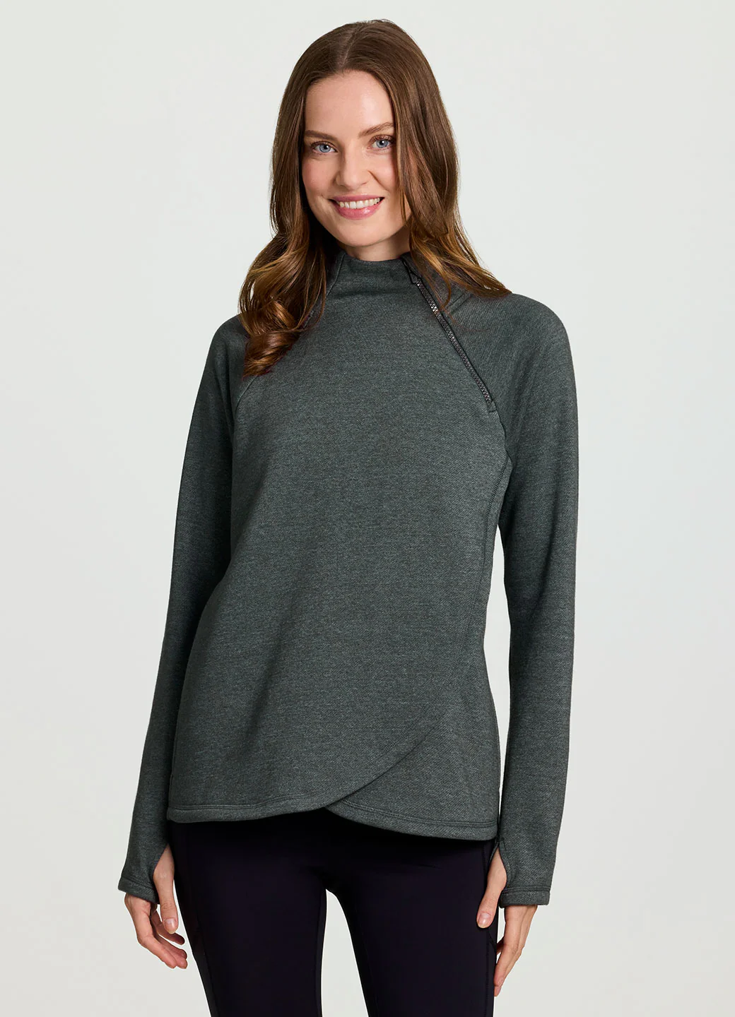 Prime Ready To Roll Fleece Zip Mock Neck Pullover - Image 36