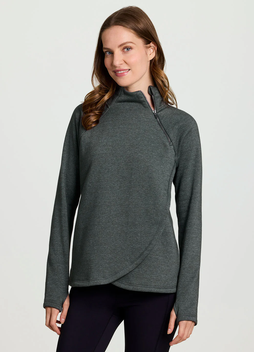 Prime Ready To Roll Fleece Zip Mock Neck Pullover - Image 39