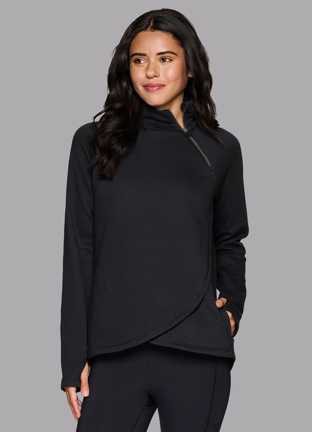 Prime Ready To Roll Fleece Zip Mock Neck Pullover - Image 44