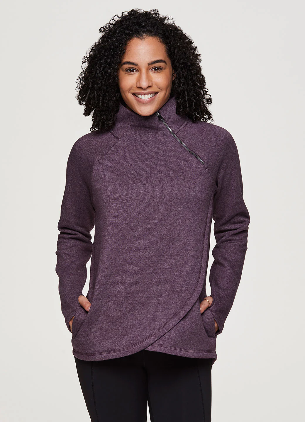 Prime Ready To Roll Fleece Zip Mock Neck Pullover - Image 46