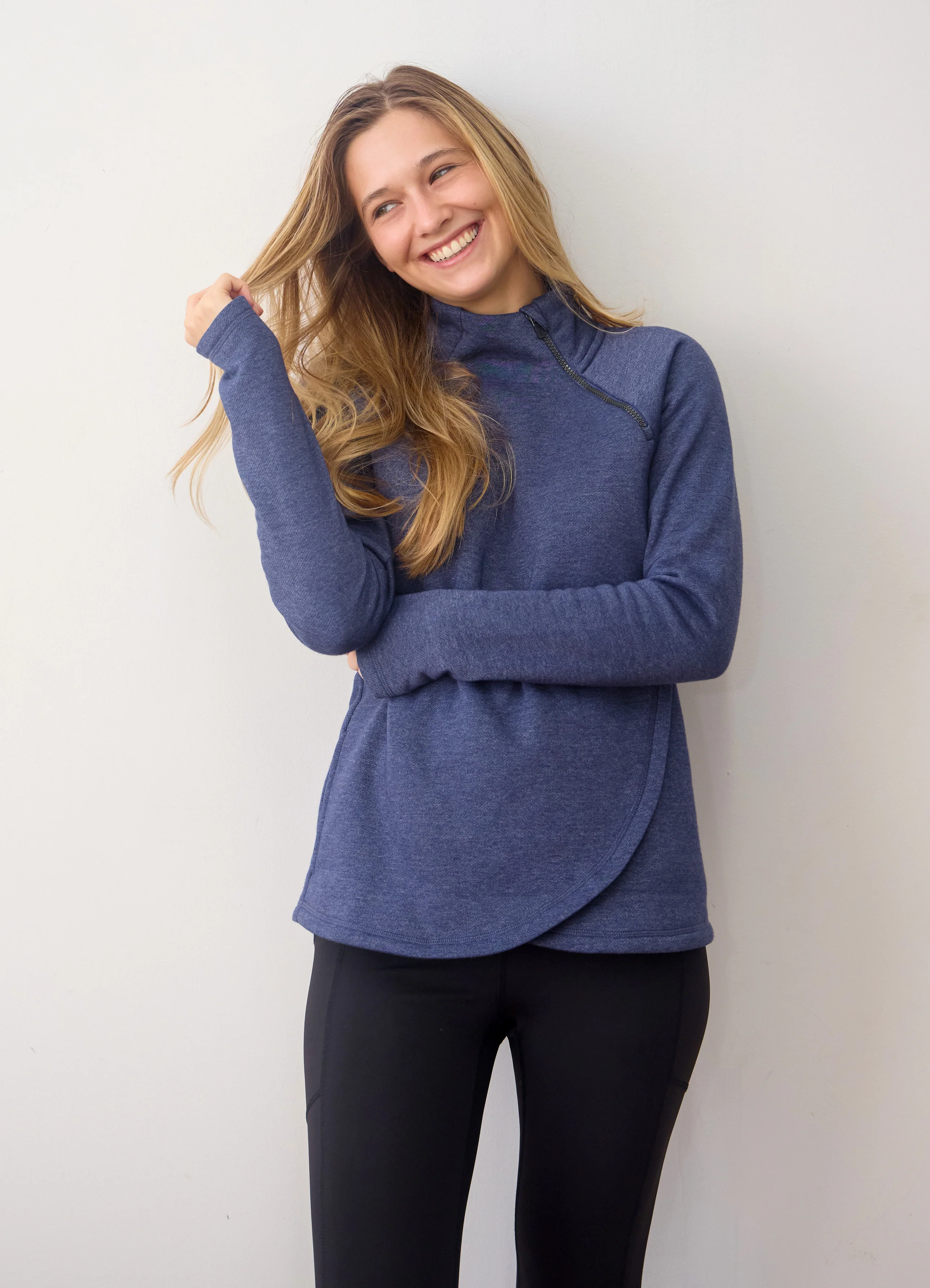 Prime Ready To Roll Fleece Zip Mock Neck Pullover - Image 52
