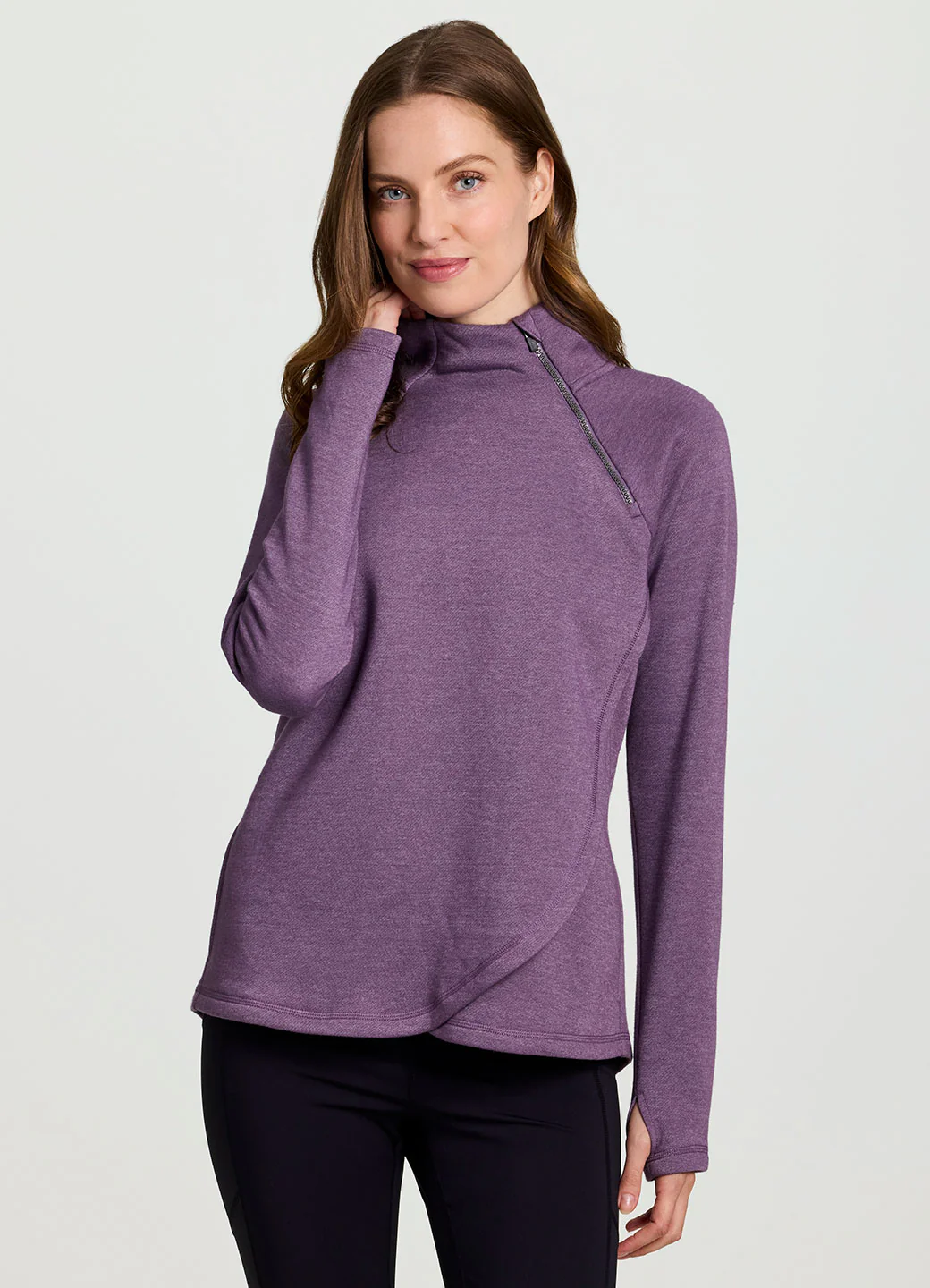 Prime Ready To Roll Fleece Zip Mock Neck Pullover - Image 6