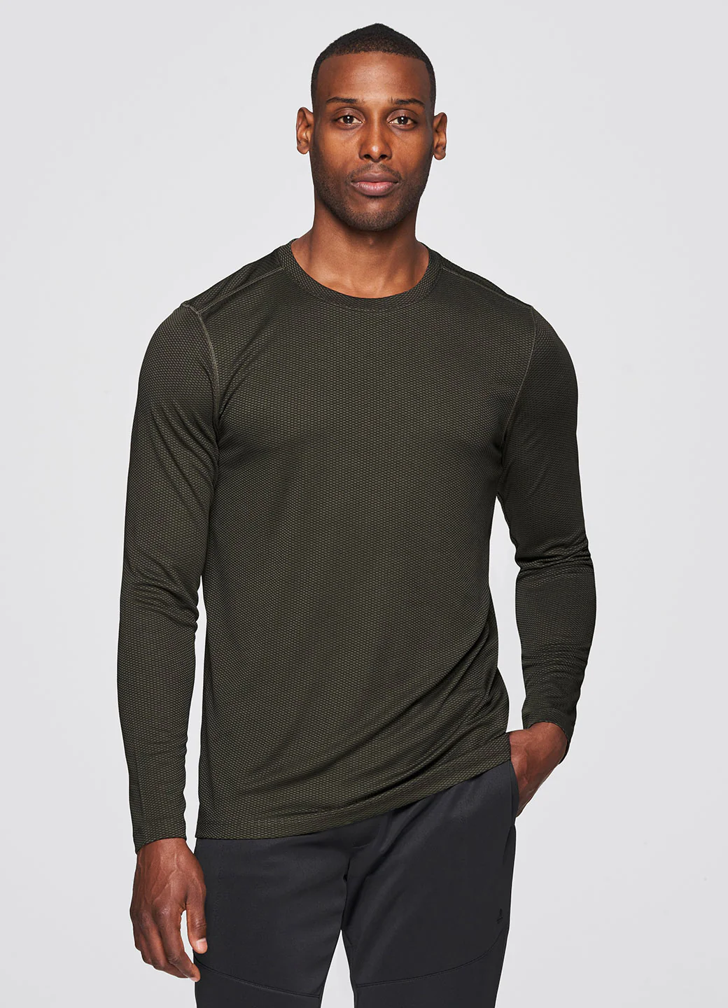 Prime Textured Long Sleeve Workout Tee - Image 5