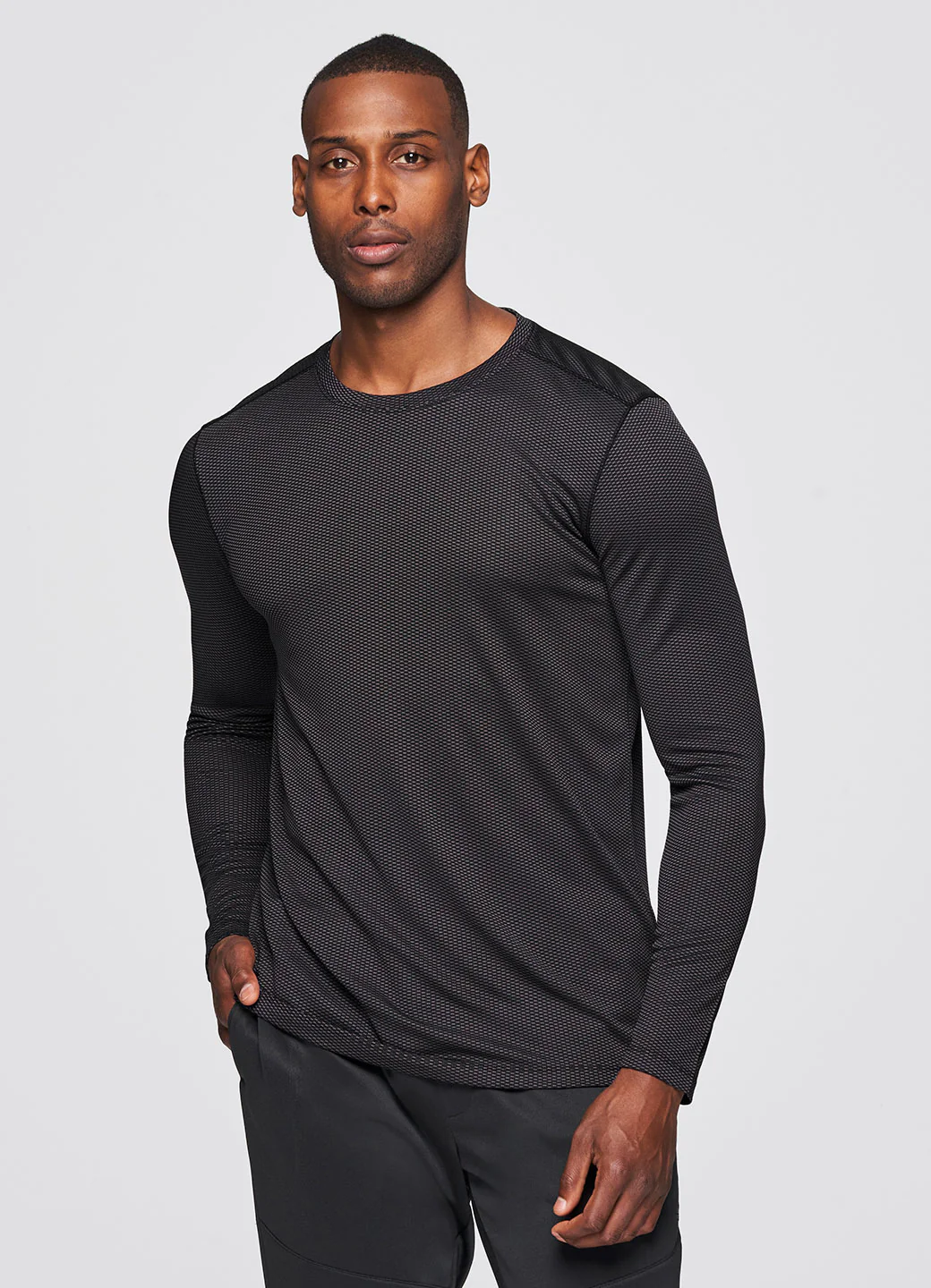 Prime Textured Long Sleeve Workout Tee - Image 9