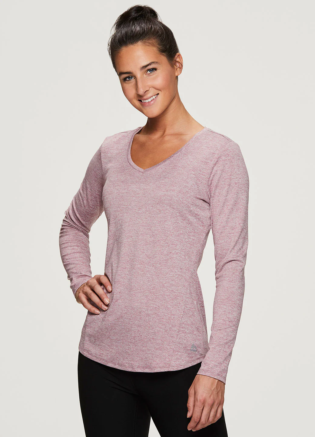 Stratus Long Sleeve V-Neck Workout Tee - Image 13
