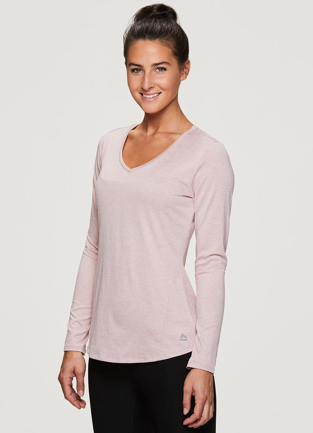 Stratus Long Sleeve V-Neck Workout Tee - Image 5