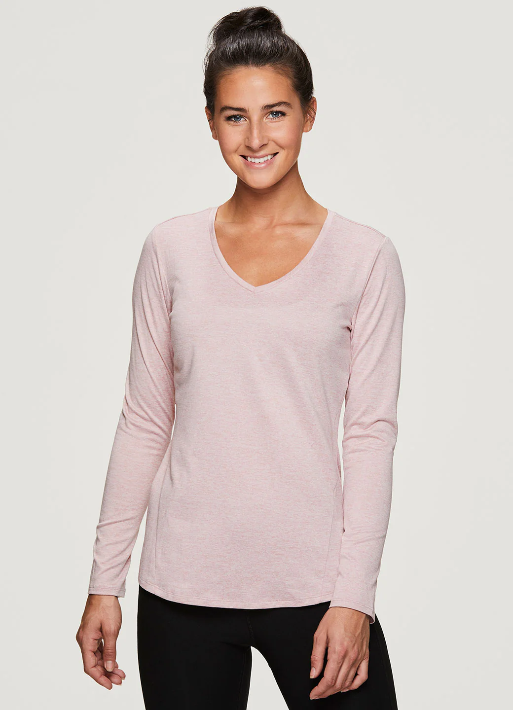 Stratus Long Sleeve V-Neck Workout Tee - Image 7
