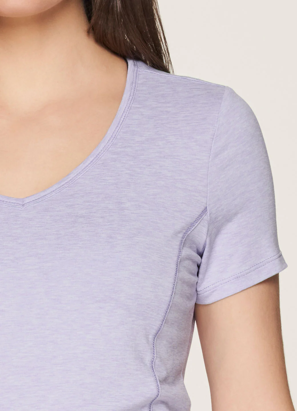 Stratus Super Soft Heathered V-Neck Tee - Image 12