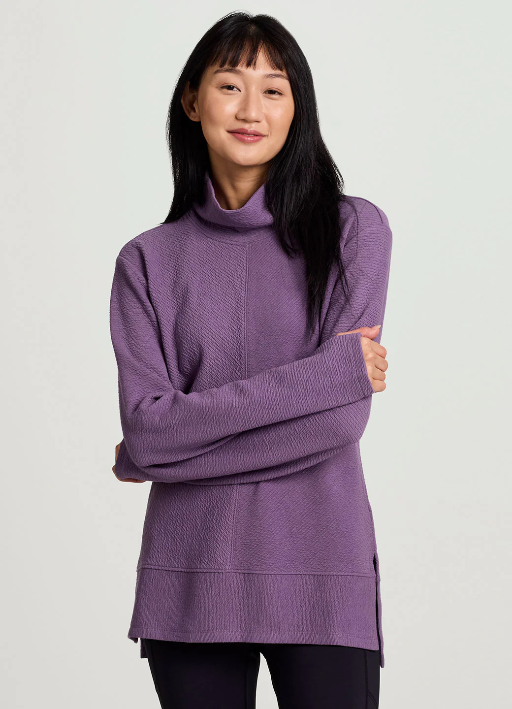 Studio Jacquard Mock Neck Pullover - Image 13