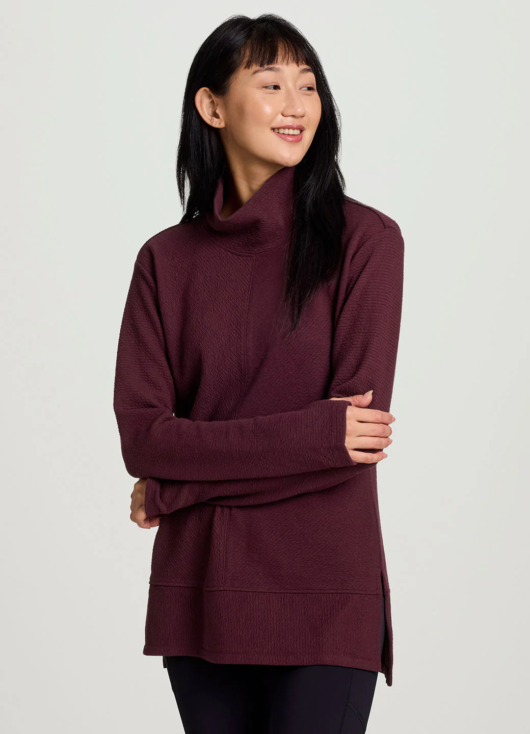 Studio Jacquard Mock Neck Pullover - Image 16