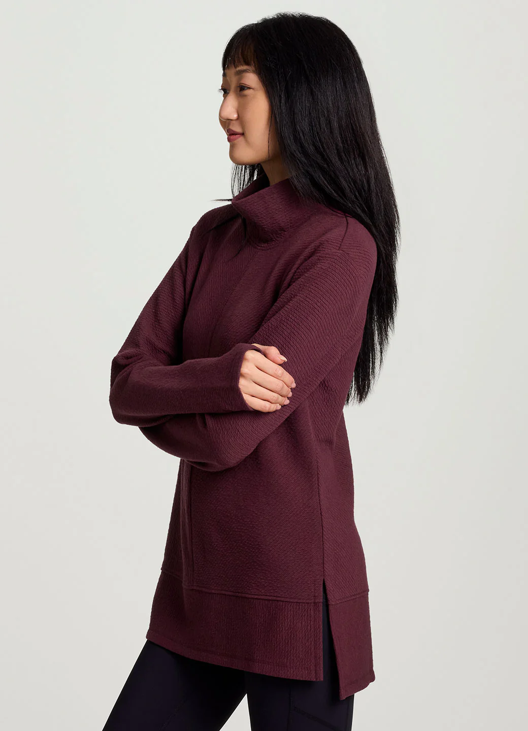 Studio Jacquard Mock Neck Pullover - Image 19