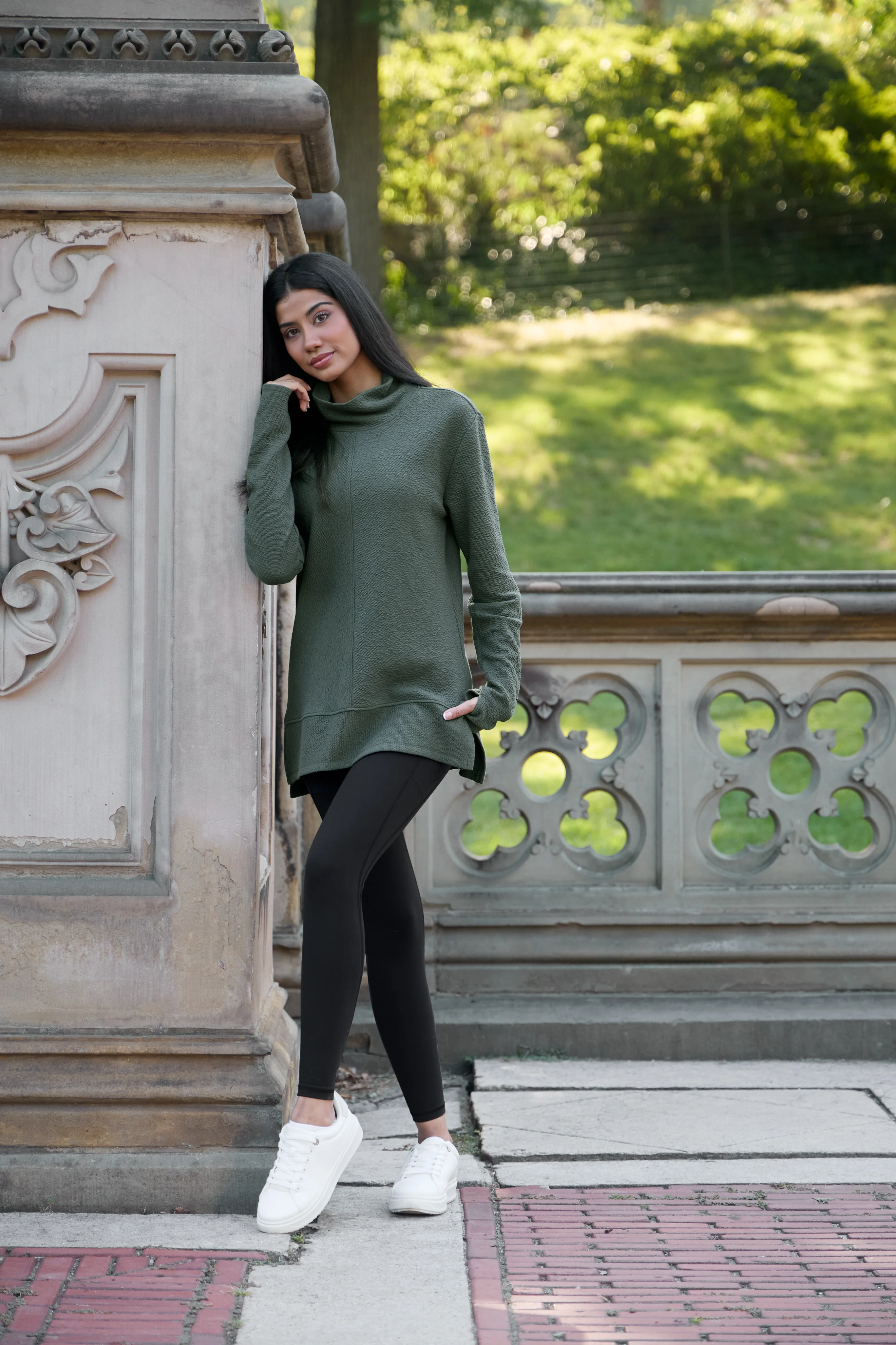 Studio Jacquard Mock Neck Pullover - Image 26