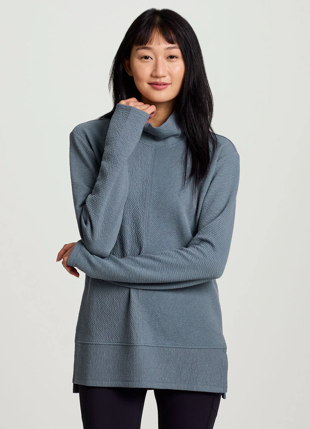 Studio Jacquard Mock Neck Pullover - Image 8
