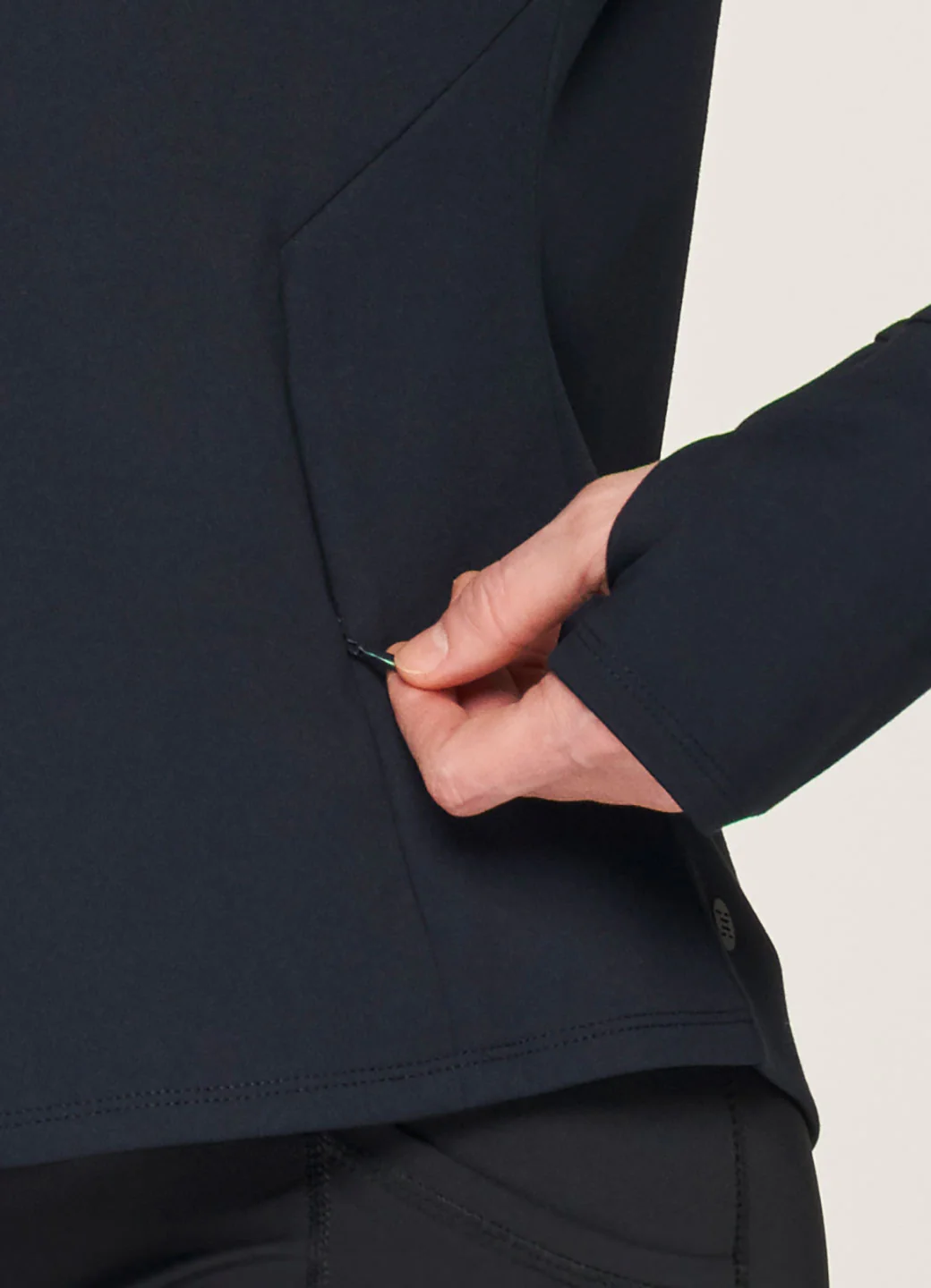 Studio To Street Super Soft Mock Neck Jacket - Image 4