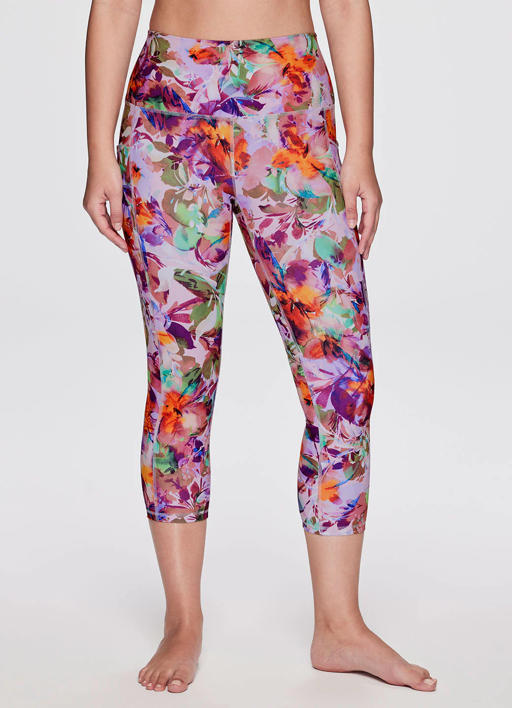Tropical Floral Super Soft Capri - Image 3