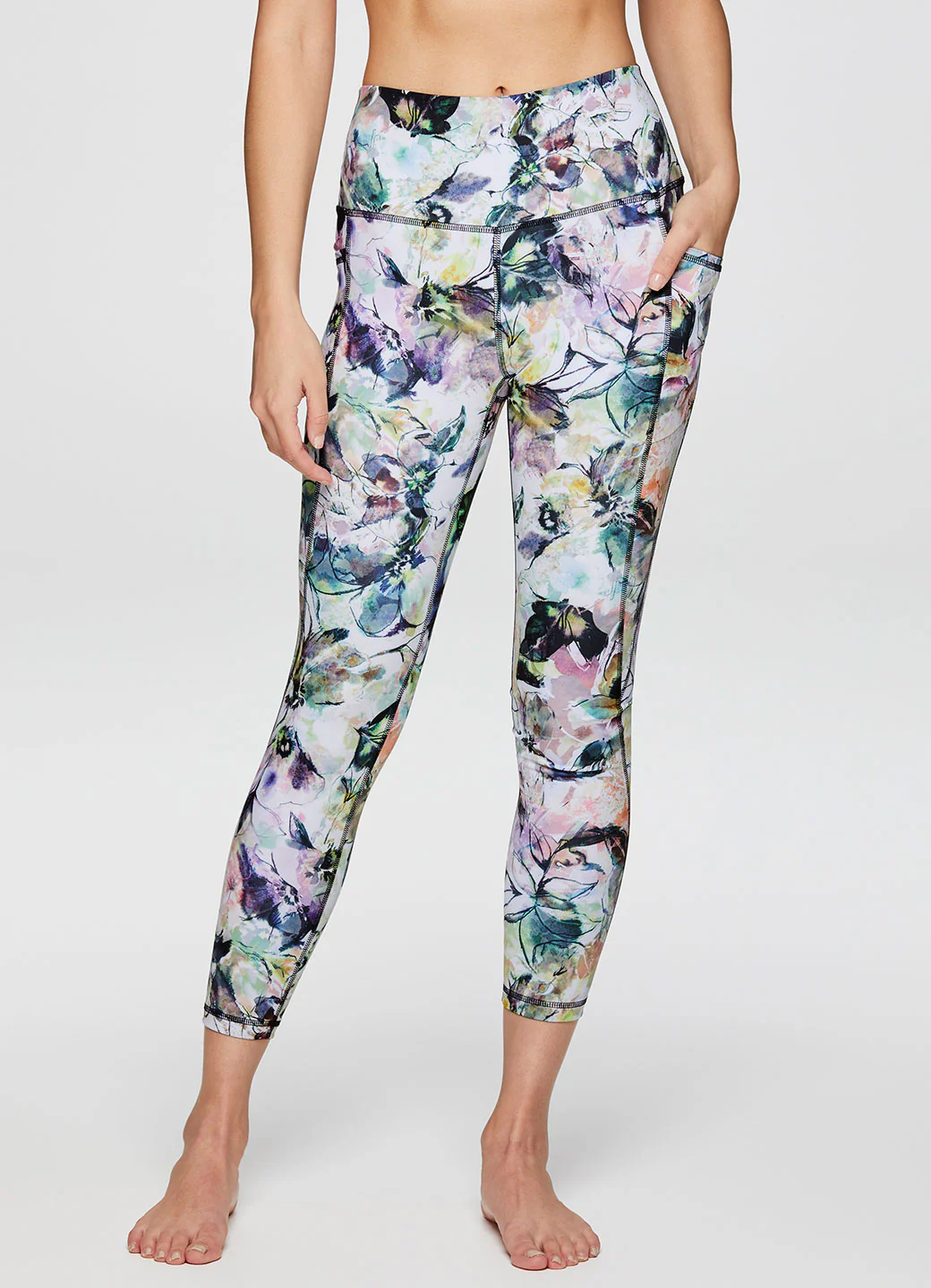 Watercolor Floral 7/8 Legging - Image 6