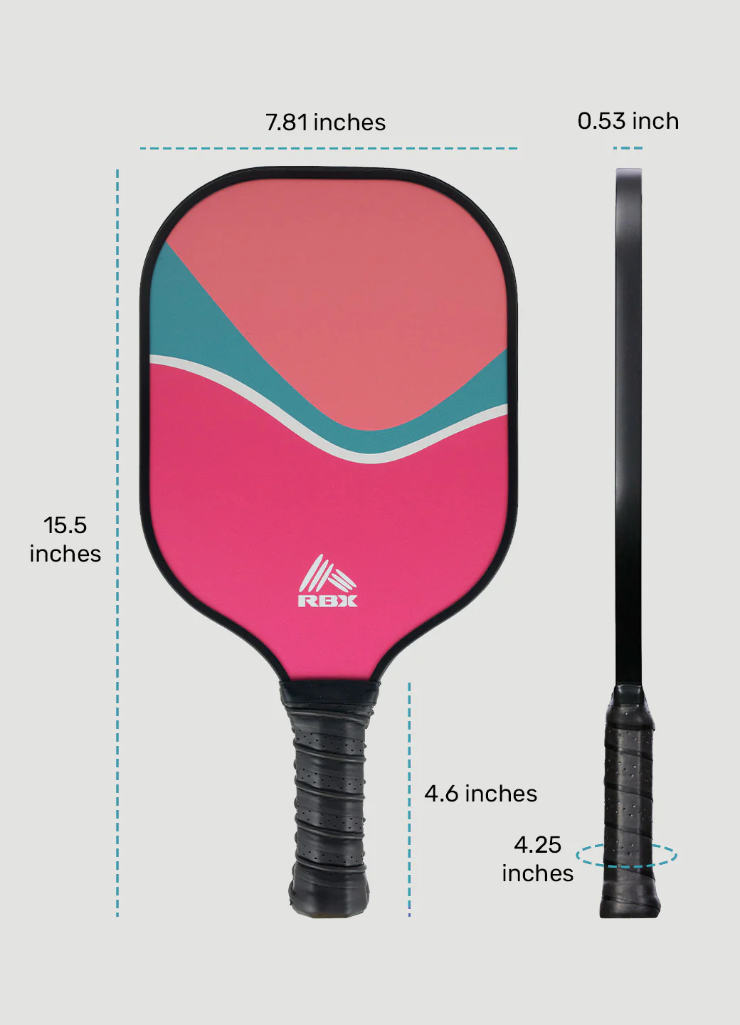 Wave Pickleball Paddle with Cover - Image 4