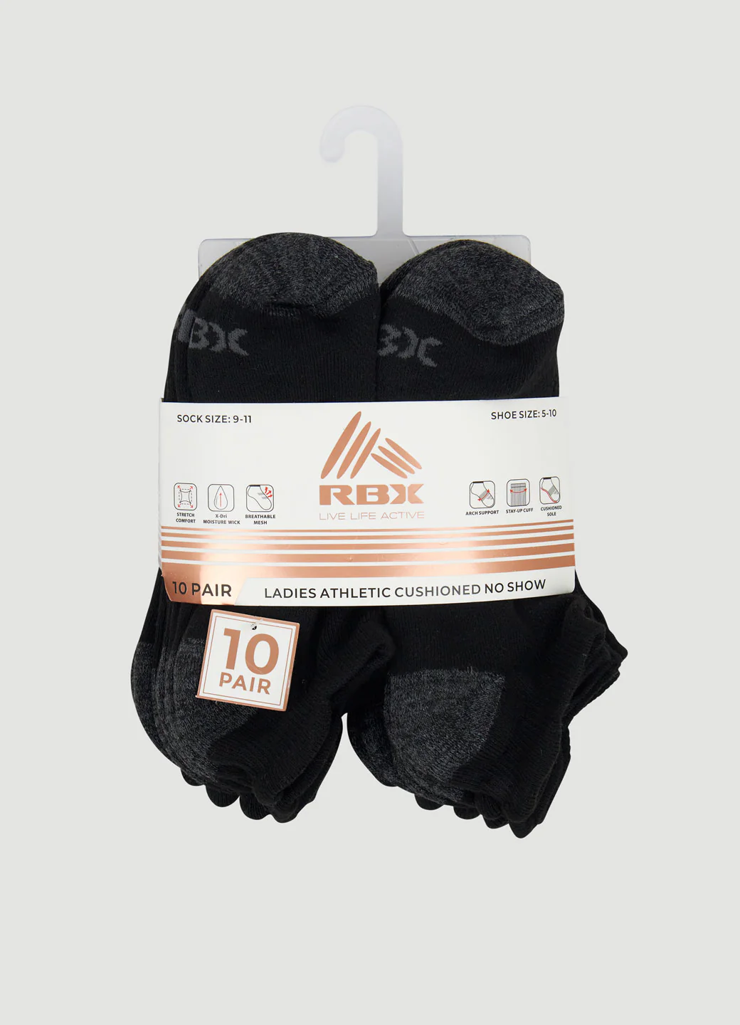 Women's 10-Pack Heel Tab Socks - Image 5