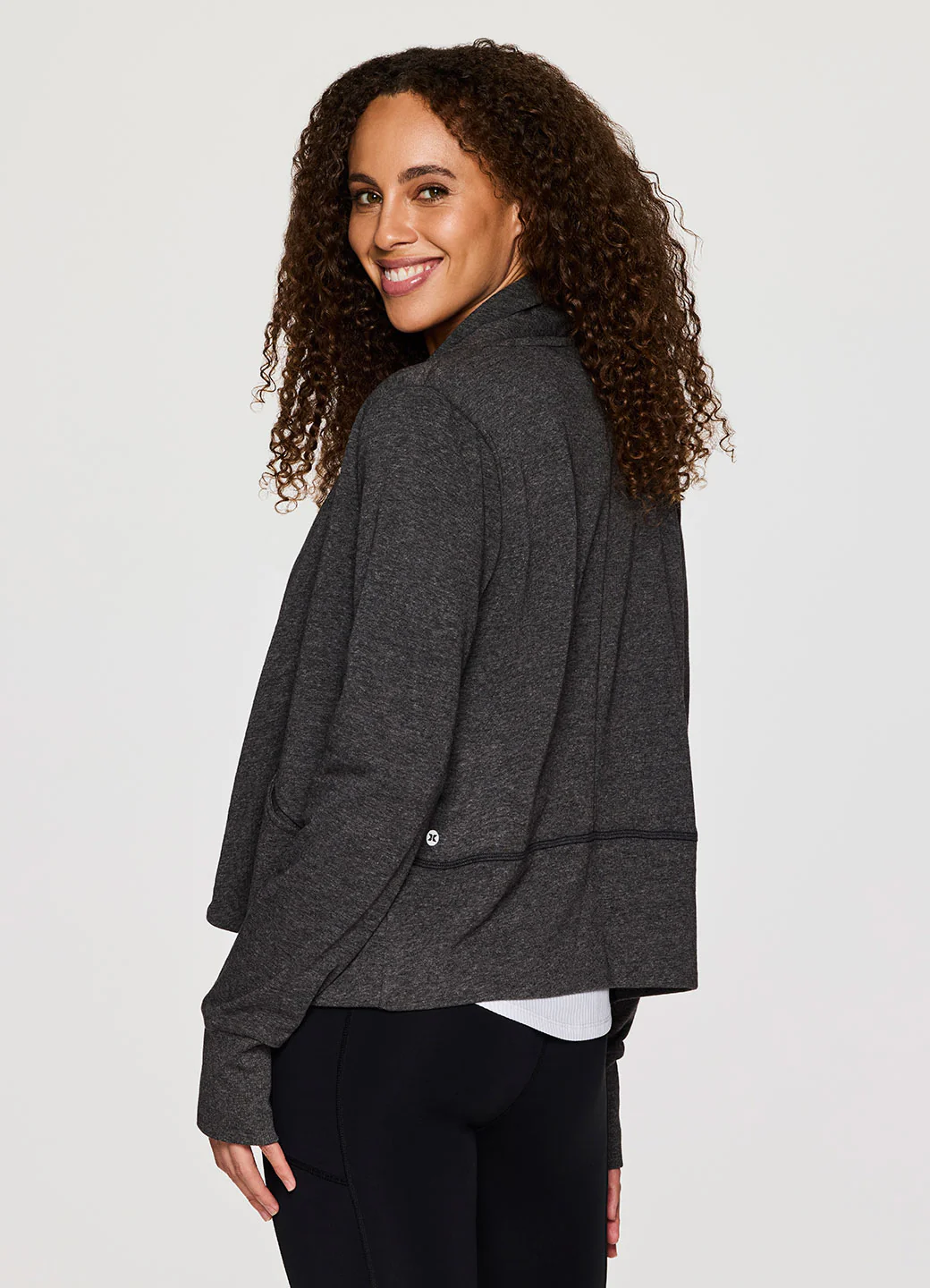Zen Cropped Open Cardigan - Image 4