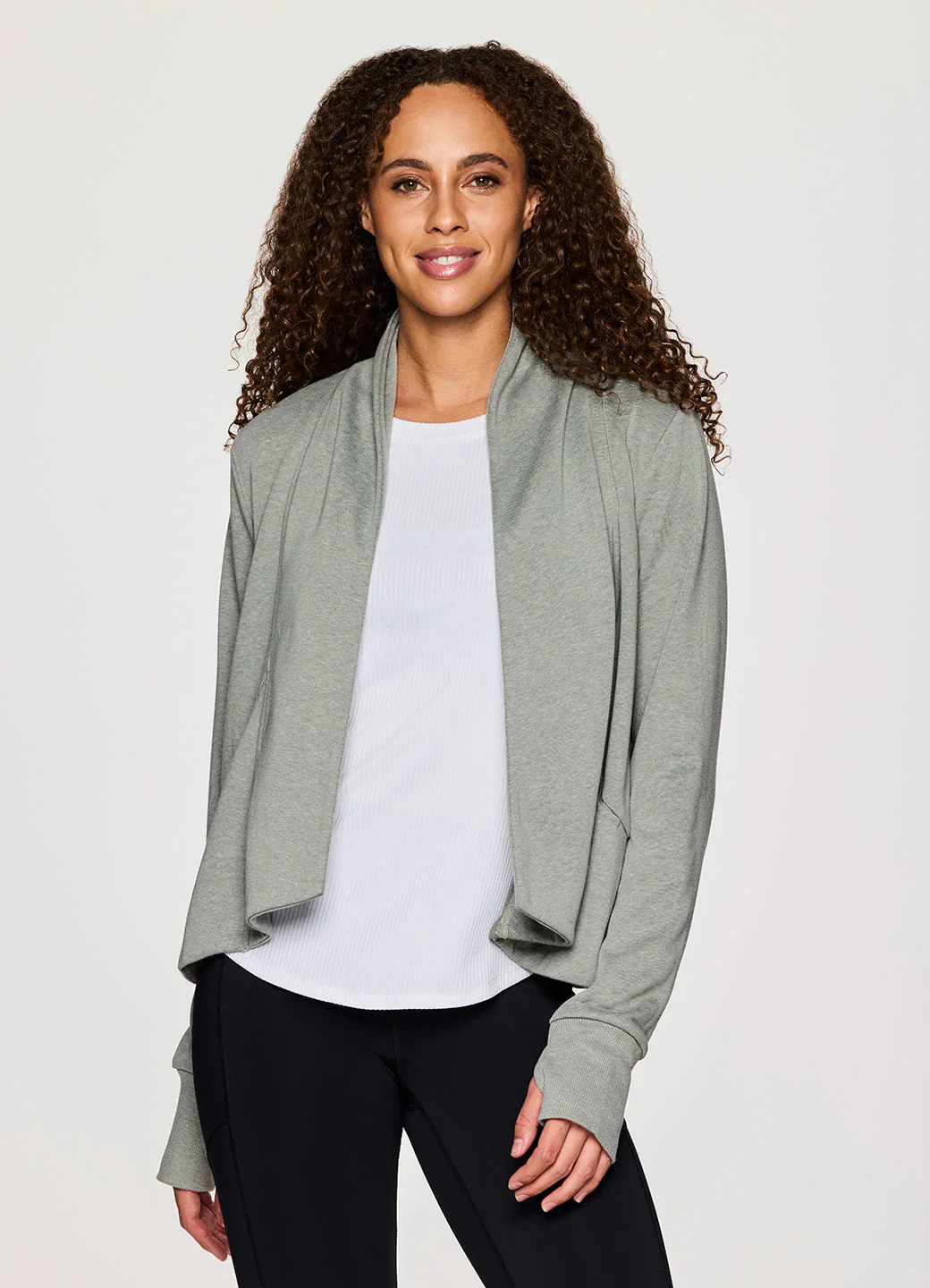 Zen Cropped Open Cardigan - Image 6